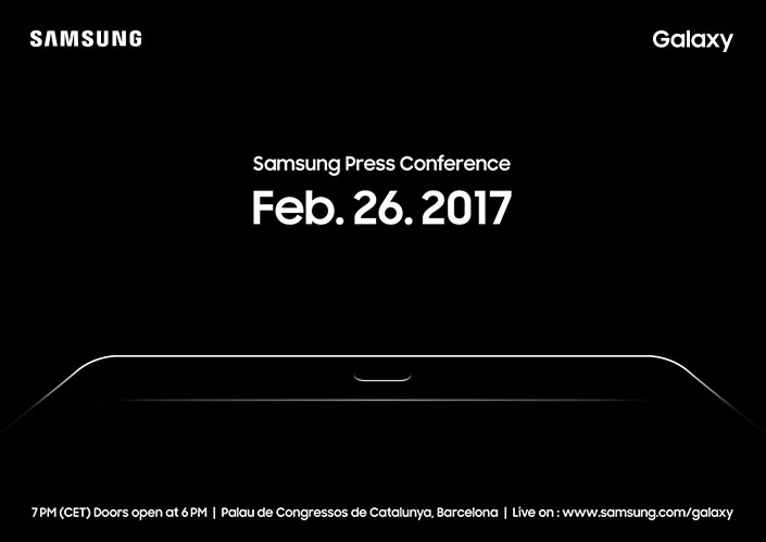 Galaxy Tab S3 MWC Invitation