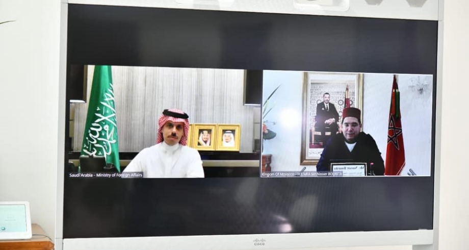 في مباحثات مع بوريطة.. وزير الخارجية السعودي يؤكد على موقف بلاده الثابت والمبدئي من وحدة المغرب الترابية ودعمها الموصول لمغربية الصحراء