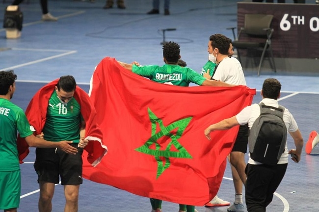 المغرب يتوج بطلا لكأس العرب لكرة قدم الصالات