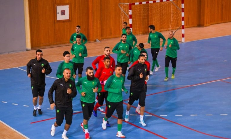 المنتخب الوطني لكرة القدم داخل القاعة يشد الرحال الى مصر للمشاركة في البطولة العربية