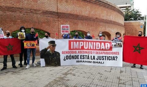 محتجون بإسبانيا يطالبون باعتقال ابراهيم غالي ومحاكمته على جرائمه