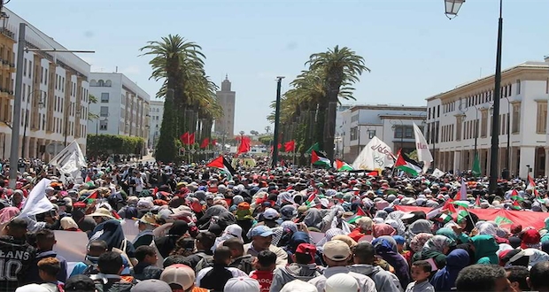 هيئات سياسية وحقوقية مغربية تدعو للاحتجاج غدا الأحد بعدة مدن مغربية تضامنا مع فلسطين