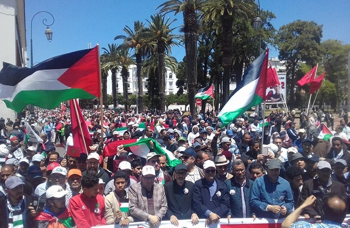 هيئة مغربية تدعو إلى “جمعة غضب” تضامنا مع فلسطين