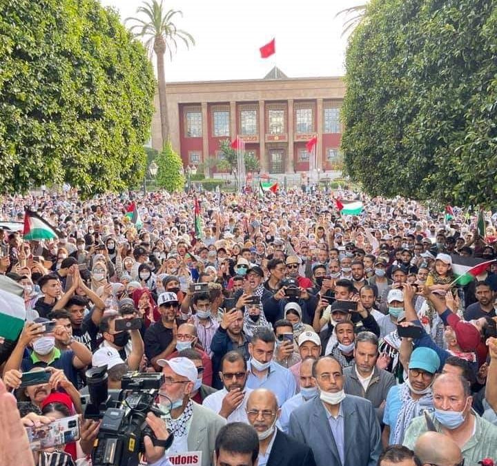 هيئة مغربية تدعو إلى “جمعة غضب” واحتجاج نصرة لفلسطين ورفضا للتطبيع