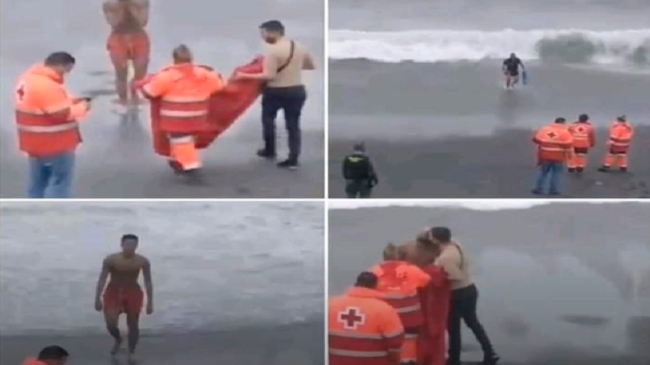 وصول حوالي 70 مهاجرا مغربيا سباحة لسبتة خلال يومين (فيديو)