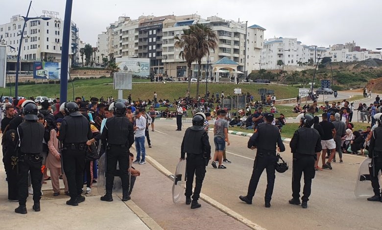 الفنيدق: مواجهات بين الأمن ومهاجرين راغبين في دخول سبتة المحتلة