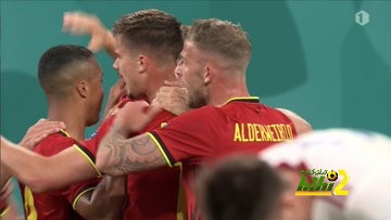 فيديو: مونييه يعزز من تقدم بلجيكا ويسجل الهدف الثاني