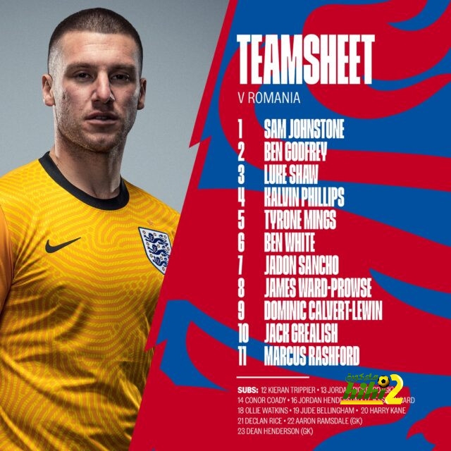 راشفورد وسانشو يقودا التشكيل الرسمي للمنتخب الإنجليزي أمام رومانيا..